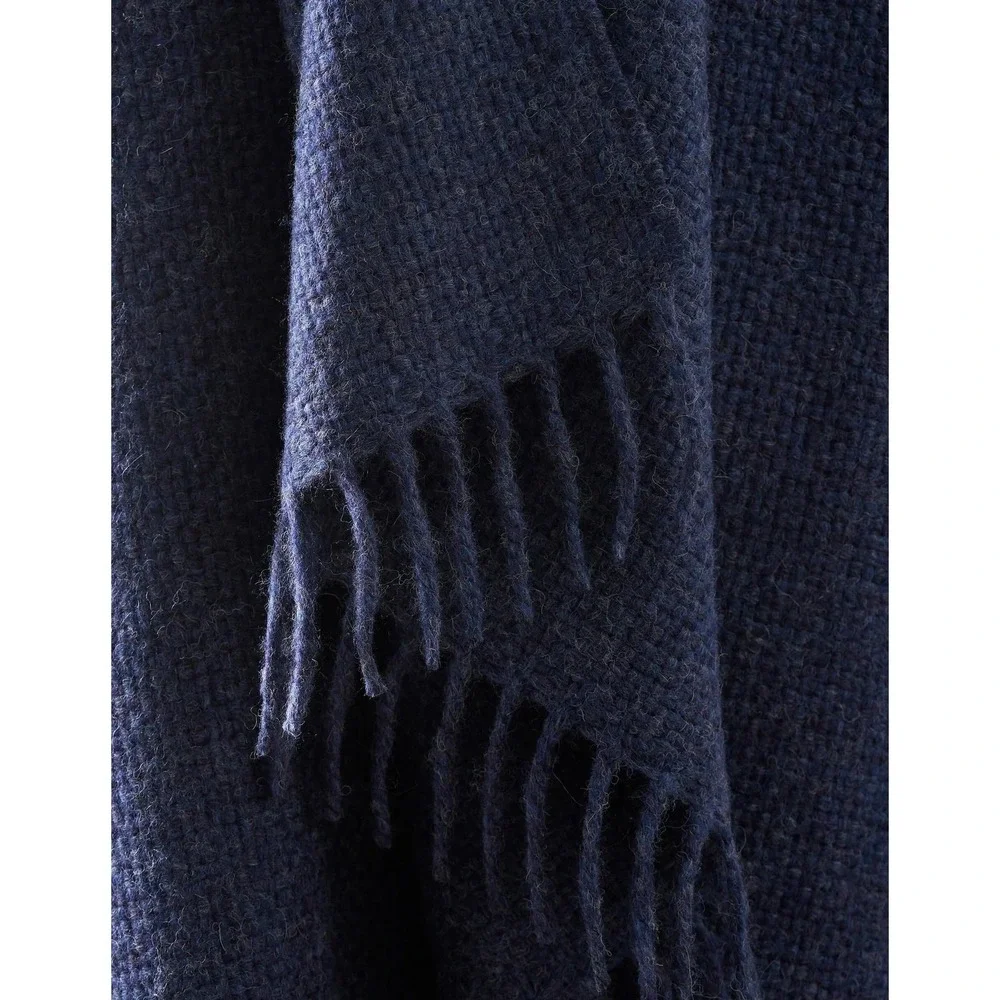 Cozy Earth Lucia Throw Alpaca Wool Indigo 50
